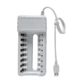 thumbnail image 2 of Cargador de batería recargable salida Usb 8 ranuras carga rápida protección contra cortocircuitos adecuado para herramientas de batería Aaa/aa, 2 of 5