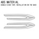 thumbnail image 3 of Car Silver Side Wing Emblem Cover Trim Stickers, 3 of 5
