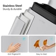 thumbnail image 4 of GMNIU 8 Gal Kitchen Trash Can, Tall Step Trash Can with Lid, Smooth Edge Garbage Bin for Home Office (Cement), 4 of 8