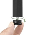 thumbnail image 6 of Yaheetech Round Glass Top Bedside Table End Table Accent Table with Metal Frame, Black, 6 of 8