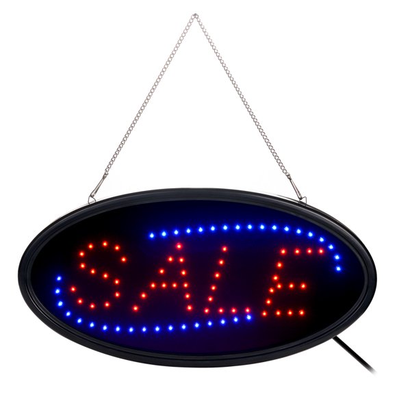 Fitnate庐 LED Sales Sign Electric Billboard Bright Advertising Board Flashing Steady Light For Business, Walls, Window, Shop, Bar