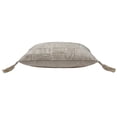 thumbnail image 4 of Lr Home Honeydew Handmade Tan Geometric Cotton/Wool Indoor Lumbar Throw Pillow, 14" x 20", 4 of 6
