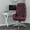 Burgundy, variant on Merrick Lane White Faux Leather Office Chair with Ergonomic Lumbar Support and Button Tufted High-Back Design