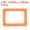 Orange, variant on Magnetic Photo Frames 3.5x5 Display Holders for Refrigerator Pictures Red 4 Pack