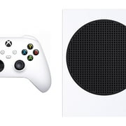Microsoft RRS-00001 Xbox Series S 512 GB SSD All Digital, Disc-Free Gaming Console, White with Dual Controller (White & Carbon Black) Bundle | Official Microsoft USA Dealer
