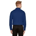 thumbnail image 2 of Devon & Jones DG20L Men's CrownLux Performance Plaited Long Sleeve Polo-True Royal-6XL, 2 of 3