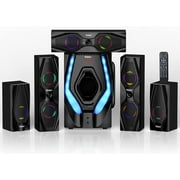 Home Theater Systems Surround Sound Speakers - 1200 Watts 10 inch Subwoofer 5.1/2.1 Channel Audio Stereo System with HDMI ARC Optical Bluetooth Input for 4K TV Ultra HD AV DVD FM Radio USB