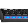 thumbnail image 4 of pitrice High Speed 4/7 Port USB Hub Power on/off Switch Expander PC Notebook Laptop Multiple Converter Adapter Splitter, 4 of 5