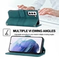 thumbnail image 2 of Feishell Galaxy S21 Plus Case with Credit Cards Holder, Wallet Magnetic Crossbody Shoulder Strap Flip Stand Purse Premium PU Leather Cover Women Girls For Samsung Galaxy S21 Plus, Darkgreen, 2 of 11