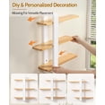 thumbnail image 5 of Gronda 3 Tier Wooden Floating Shelves Wall Mounted Shelf Unit for Living Room Bedroom, Easy Adjustable Hanging Shelves for Modern Home Wall Decor,20in, 5 of 9