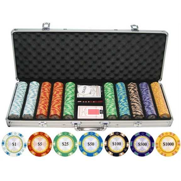 13.5g 500pc Monte Carlo Clay Poker Chips