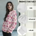 thumbnail image 6 of COEQINE Tops Long Sleeves Oversized Women's Hoodies Sweatshirts Pullover Fashion Y2K Crewneck Fit Soft Loose Hooded Sweatshirt Oversized Starfish Shells and Conch Pink, L, 6 of 7