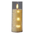 thumbnail image 1 of Vela LED Parpadeante Velas Sin Llama Integradas Con Luces Cadena Hadas, 1 of 9