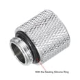 thumbnail image 4 of Uxcell Male to Female Extender Fitting G1/4 x 15mm for PC Water Cooling System Silver 8pcs, 4 of 4