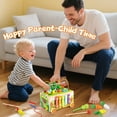 thumbnail image 6 of Flooyes Montessori Wooden Push Cart Toys, Shape Sorting & Color Toy Set Gift For Kids 36M+, 6 of 7