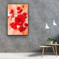 thumbnail image 5 of Startonight Canvas Wall Art Abstract - The Portrait Moment of Red Poppies in my House - Large Framed 32" x 48", 5 of 6