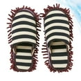 thumbnail image 2 of Myenne 1 Pair Microfiber Slippers Chenille Washable Mop Slippers Shoes Floor Cleaning Mop Floor Cleaning Tool Unisex Slippers for and Men-, 2 of 10