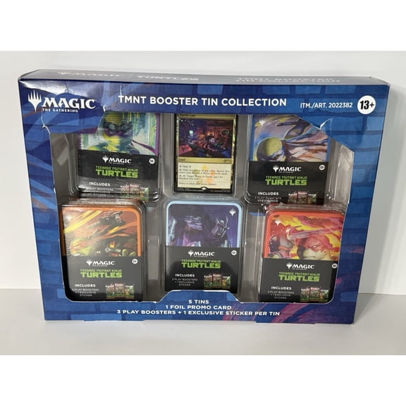 Collectible 2026 Magic The Gathering Teenage Mutant Ninja Turtles Booster Tin Collection Box