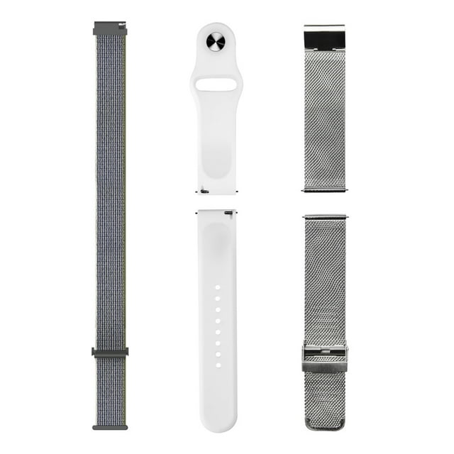 Kit Correas Smartwatch STF Kronos: textil, silicon y metálica 22mm