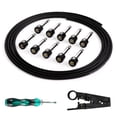 thumbnail image 1 of Kit de Cable Pedalera Ghostfire Negro 6.5 Pies 10 Conectores para Bajo y Pedales de Guitarra Eléctri, 1 of 7