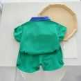 thumbnail image 4 of Cathalem Kids Casual 2 Piece Set Boys T-shirt Crewneck T-shirts for Boys(Green,90), 4 of 4