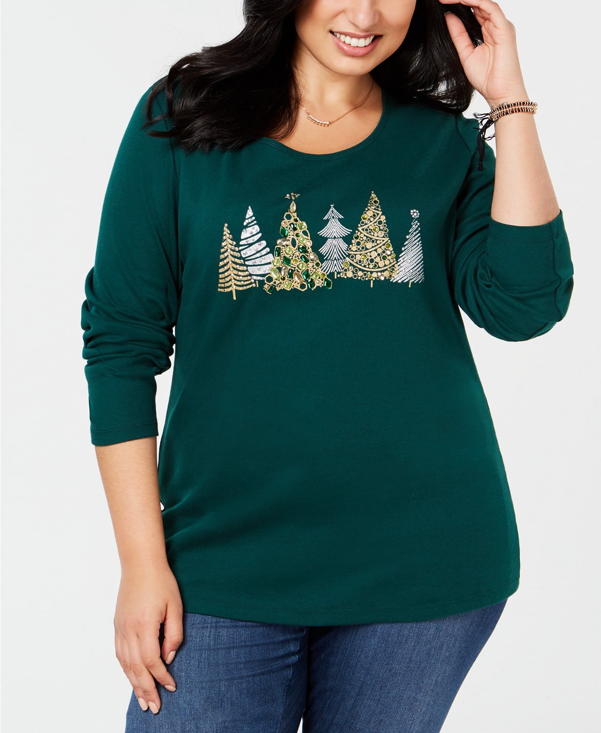 karen scott plus size holiday tops