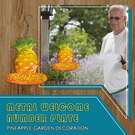 

Baabni Pineapple Welcome Brand Wind Chime Pendant Creative Will Only Metal Pendant