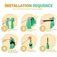 thumbnail image 4 of G TALECO GEAR Sensory Swing with Stand and Pod Swing, Metal Hammock Stand Outdoor, X-Shaped Swing Set for Backyard, Sensory Chair for Kids &Adults, 330LBS, Mint Green, 4 of 7