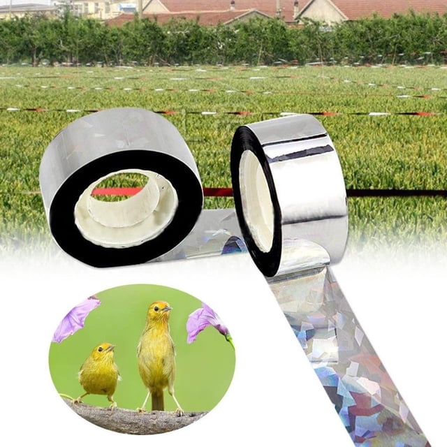 Cinta Reflectante Repelente De Pájaros, Cinta Repelente De Pájaros Intermitente, Práctica Cinta Para Asustar Pájaros Para Huertos Y Jardines Scienceny HA035468-00