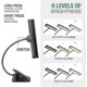 thumbnail image 3 of Professional Musician Super Bright 19 Led Music Stand Light, Clip On Orchestra Piano Lights, 9 Levels Dimmable Rechargeable, 3 of 4