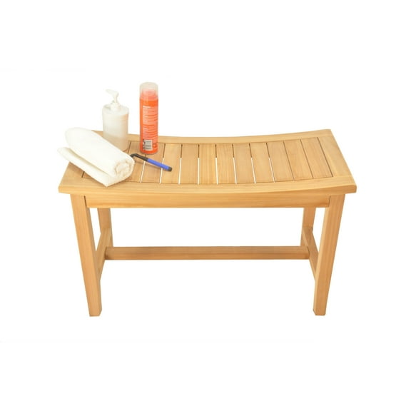 Grade-A Teak Wood Wina Shower Seat 30" Outdoor Patio Stool Bench
