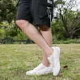 thumbnail image 2 of Zapatos VNANV para caminar descalzo con puntera ancha para hombre, color blanco, 2 of 6