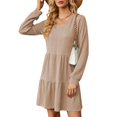 Dresses for Women Long Sleeve Casual Loose Fit Fall Fashion Dress