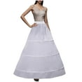 thumbnail image 2 of Tqcoqu Ladies' Solid Color Wedding Dress With Adjustable False Hem Support, 2 of 5