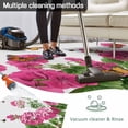 thumbnail image 5 of Pink Spring Floral Outdoor Rug for Patio/Deck/Porch, Non-Slip Large Area Rug 4 x 6 Ft, Butterfly Farmhouse Indoor Outdoor Rugs Washable Area Rugs, Reversible Camping Rug Carpet Runner, 5 of 8