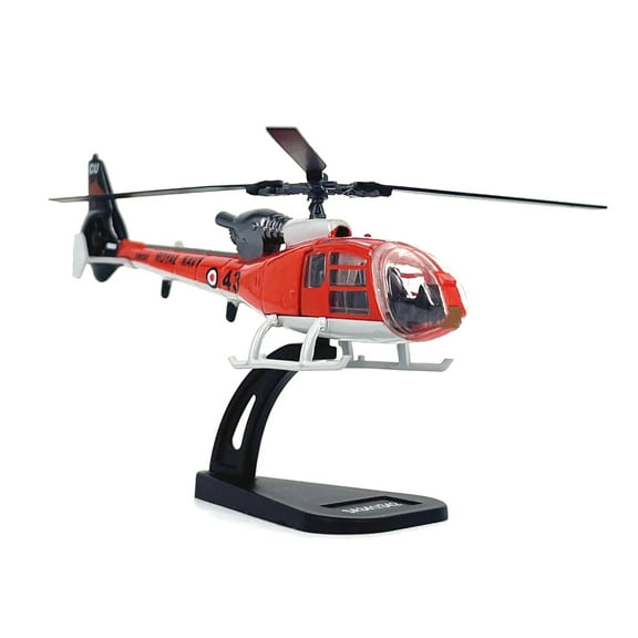Aerospatiale SA341 SA342 Gazelle Helicopter Model Diecast Alloy 1/100 Scale Collectible with Display Stand TAPDRA Store