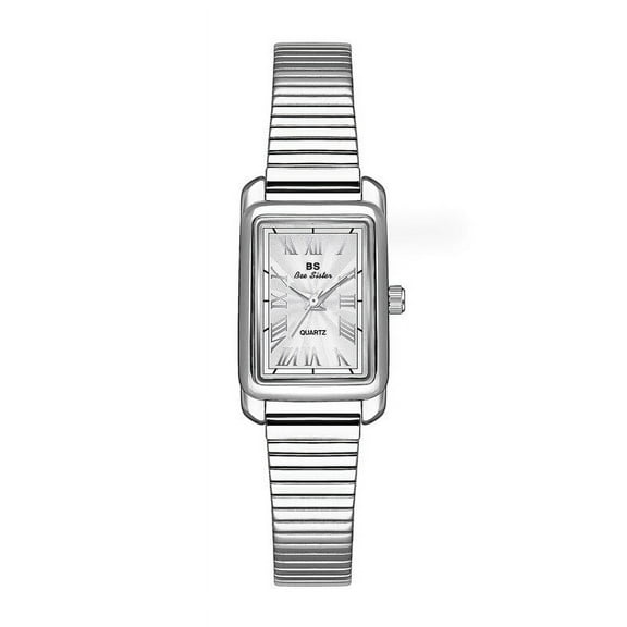 BS New Watch Light Luxury Ins Fine Steel Cold Wind Small Square Watch Women's Watch