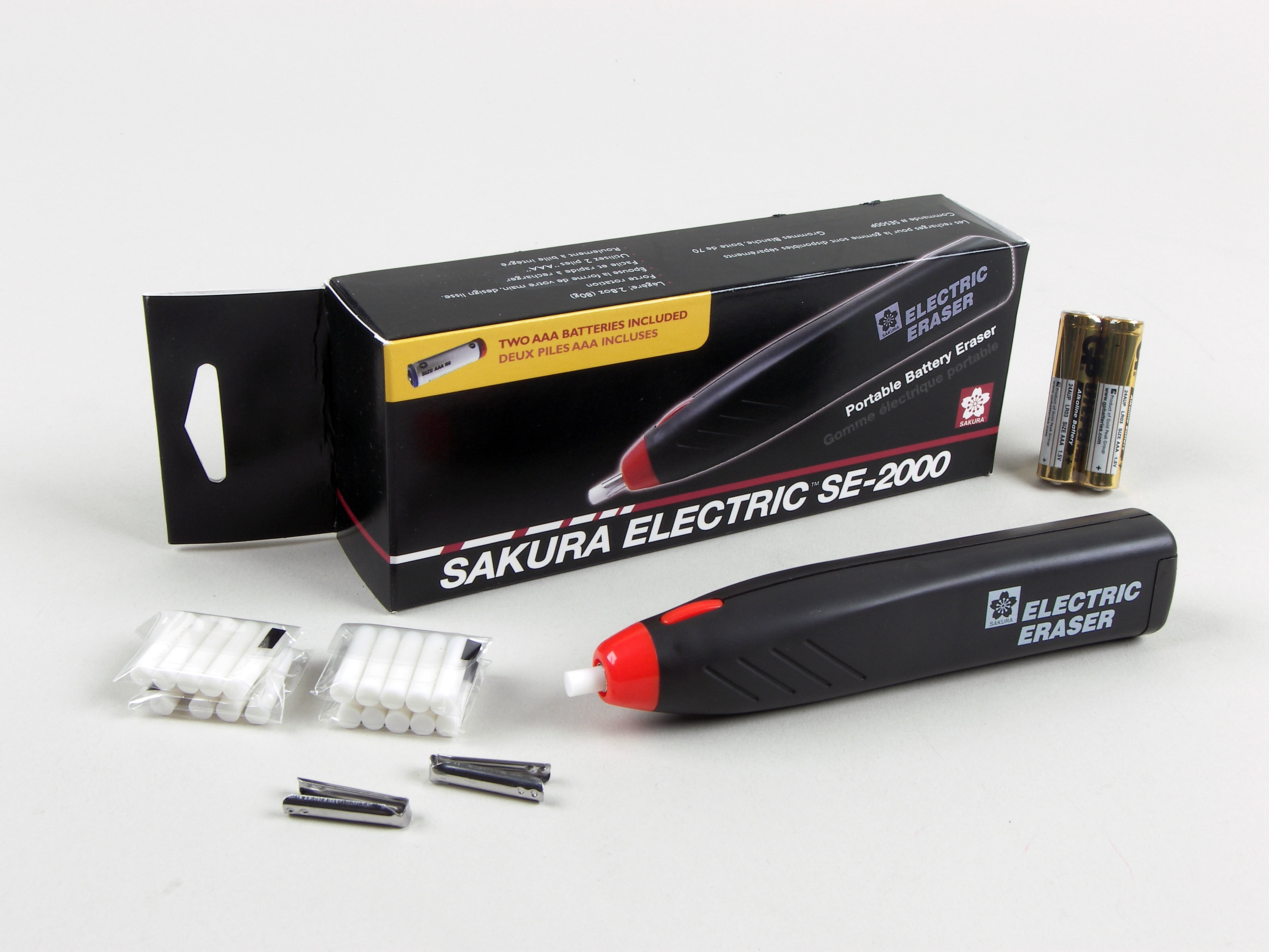 Sakura SumoGrip Electric Eraser Kit, Battery Operated Cordless