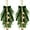 Green-20Inch, variant on AHeartcove 2 Pieces 20" Christmas Teardrop Swag for Front Door with Brown Bowknot and Lights Artificial Norfork Pine Needles Greenery Swags Wreaths for Christmas Indoor Outdoor Decorations