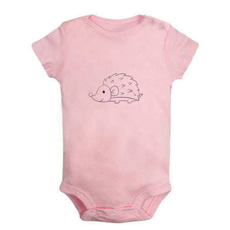 

I m Coming Funny Rompers For Babies Animal Hedgehog Pattern Jumpsuits Newborn Baby Unisex Bodysuits Infant Jumpsuits Toddler 0-24 Months Kids One-Piece Oufits