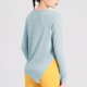 thumbnail image 2 of Women Long-Sleeve Off-Shoulder Loose Spring Breathable Leisure Sporty Tops, 2 of 6