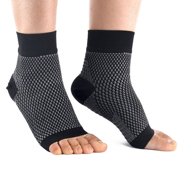 Calcetines de compresión para fascia plantar, protectores de tobillo y talón, fabricados a máquina alemana