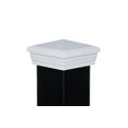 thumbnail image 3 of 4x4 Post Cap ? White Pyramid Top, 3 of 5
