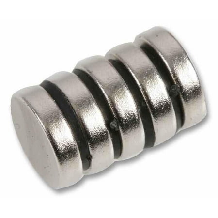 

DURATOOL - 12x 3mm Bright Nickel Plated Neodymium button Magnet 6 Pack