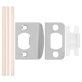 thumbnail image 1 of 1 Set of Deadbolt Reinforcement Plate Guide Plates Stainless Steel Door Guide Plates for Wood Door, 1 of 8
