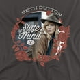 thumbnail image 2 of Yellowstone T-Shirt Beth Dutton State Unisex Graphic Tee for Men & Women, 2 of 7