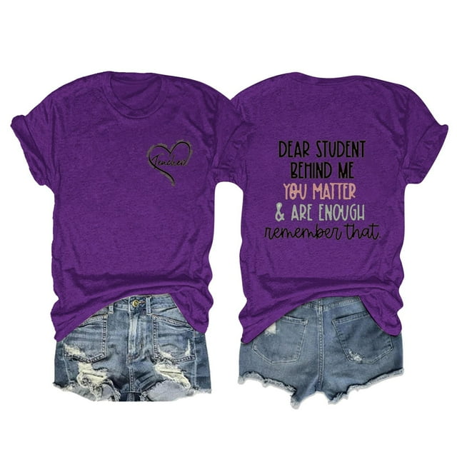 Cathalem T-shirts Graphiques pour Femmes, Cadeaux de Saint-Valentin pour Elle, Violet G