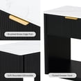 thumbnail image 6 of Furniture of America Elarin Modern Wood 1-Drawer Nightstand with Open Bottom Shelf, Black, 6 of 17
