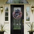 thumbnail image 5 of July 4th Wreath Americana Patriotic Wreath Handcrafted Memorial Day Wreath Festival Garland for Front Door Independence Day Wreath for Wall Home Decor, 5 of 7