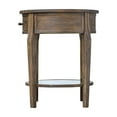 thumbnail image 3 of Uttermost Raelynn 1-Drawer Wood Mirrored Top End Table in Weathered Pecan, 3 of 6